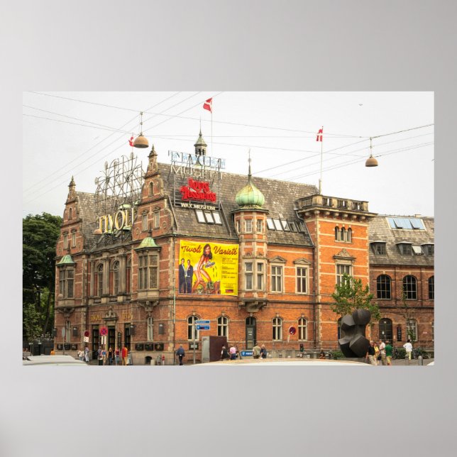 Poster Tivoli Gardens Copenhague Danemark (Devant)