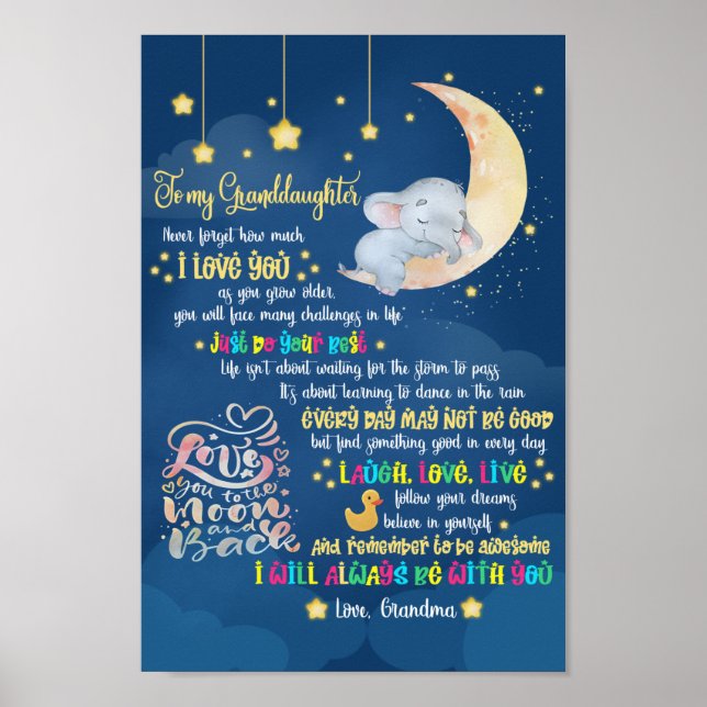 Poster To my granddaughter (Devant)
