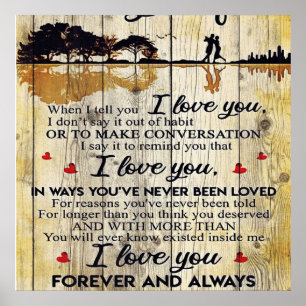 Poster To my wife Gift   Letter To My Husband  