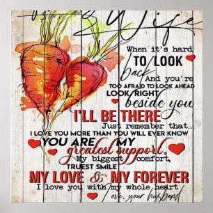 Poster To my wife  holiday decoration   To My Wife Letter