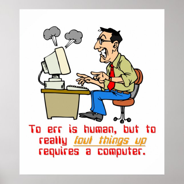 Poster To Really Err is is Computer (1) (Devant)
