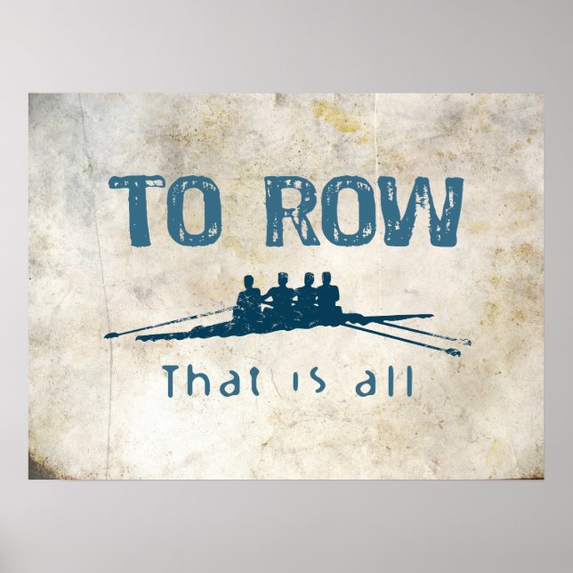Poster To Row (Devant)