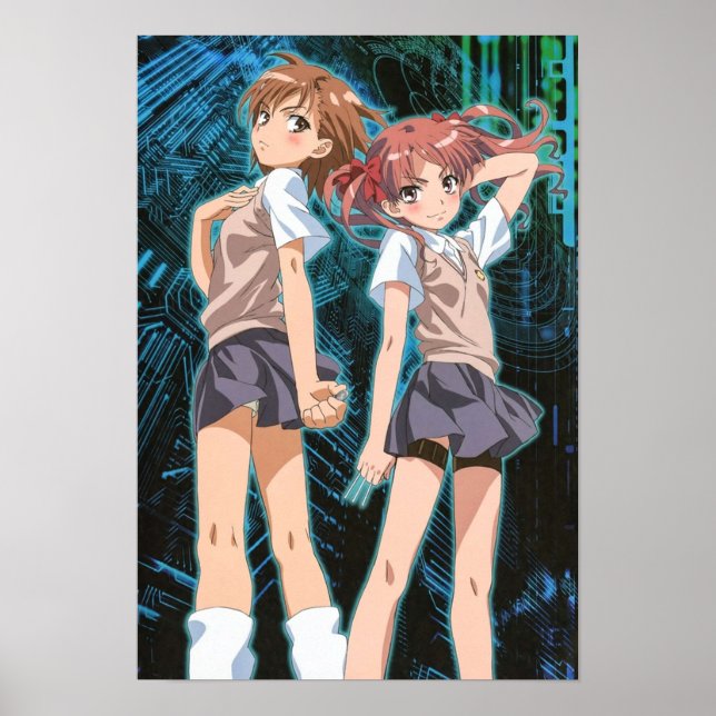 Poster Toaru Series Misaka Mikoto Shirai Kuroko (Devant)