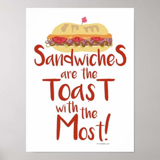 Poster Toast avec le sandwich le plus drôle de l'amour (Devant)