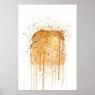 Poster Toast beurré