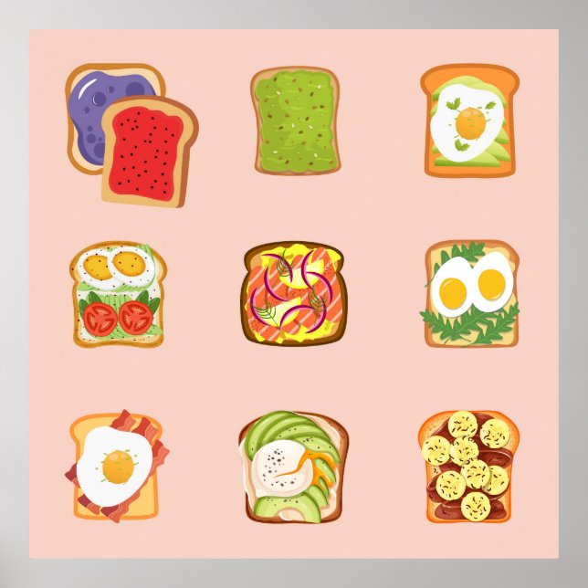 Poster Toast Brunch (Devant)