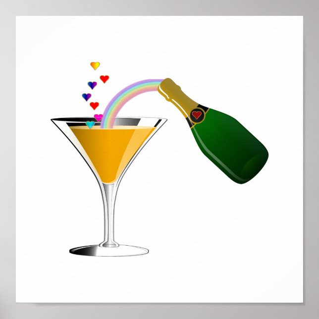 Poster Toast Champagne (Devant)