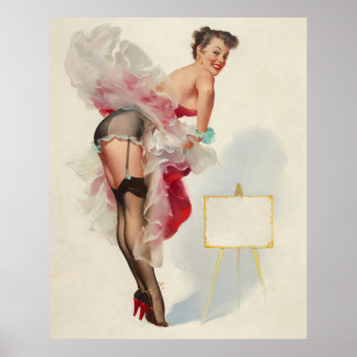 Poster Toast of the Town Pinup Girl