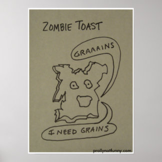 Poster Toast Zombie