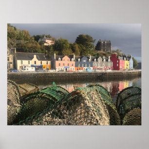 Poster Tobermory, Île de Mull, Pittoresque d'Ecosse