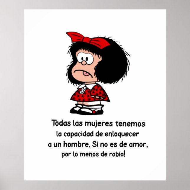 Poster Todas las mujeres et Mafalda (Devant)