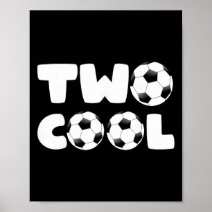 Poster Toddler deux cool 2e anniversaire thème football 2