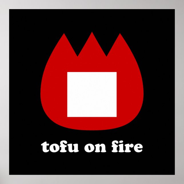 Poster 📛 tofu en feu (Devant)