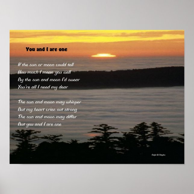 Poster Toi et moi sommes un (Devant)
