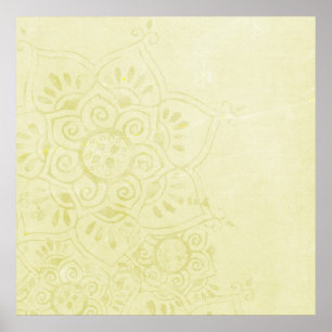 Poster Toile beige rêveuse vintage de contexte