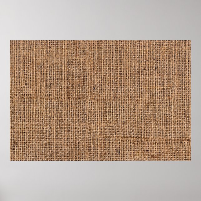 Poster Toile Burlap Brown naturel Grange grossier (Devant)