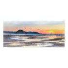 Toile d'aquarelle Morro Bay Sunset Sail Imprimer