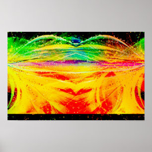 Poster Toile d'araignée astronomique Abstraite