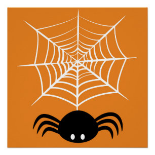 Poster Toile d'araignée Halloween 