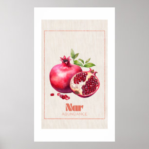Poster Toile d'art populaire Nar Grenade Abondance Turque