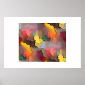 Poster Toile de couleur