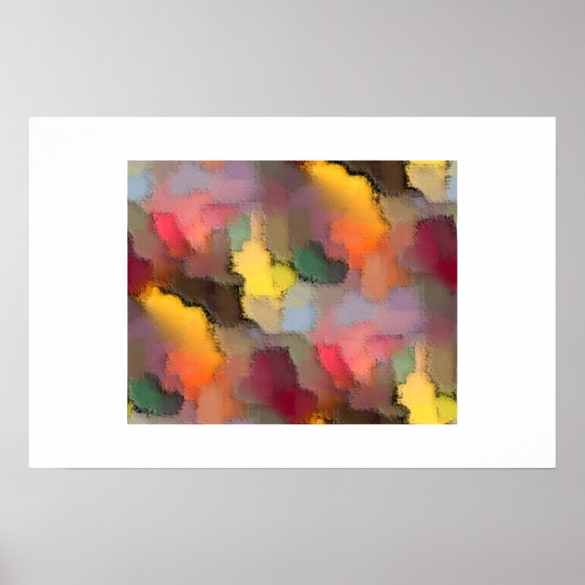 Poster Toile de couleur (Devant)