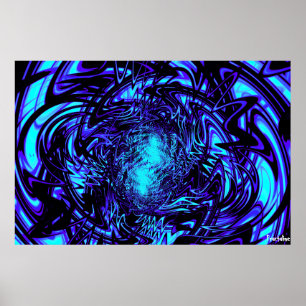 Poster Toile de fluorescence/Poster imprimé
