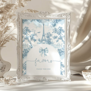 Poster Toile de Jouy Bonjour Favour bonjour bebe