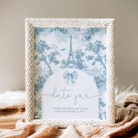 Toile de jouy date nuit idées nuptiale