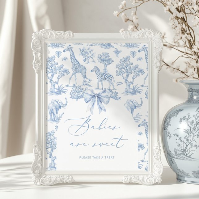 Poster Toile de Jouy Safari Les bébés français sont doux (Créateur téléchargé)