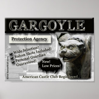 Poster Toile de l'Agence de protection Gargoyle Imprimer