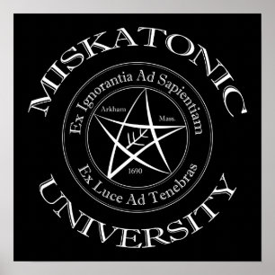 Poster Toile de l'Université Miskatonique