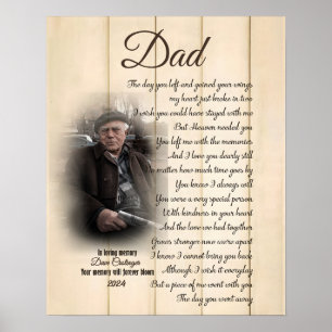 Poster Toile de photo personnalisée en mémoire d'un être 
