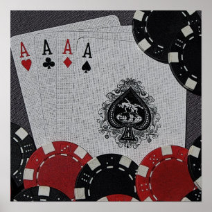 Poster Toile de quatre as