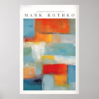 Toile de Rothko Abstraction de Couleur Peinture Mo