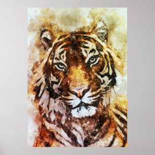 Poster Toile de tigre