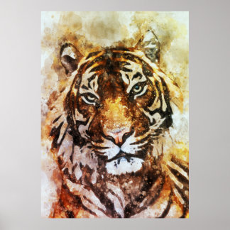 Poster Toile de tigre