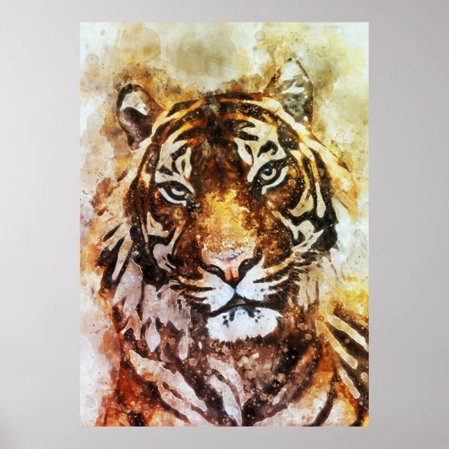 Poster Toile de tigre (Devant)