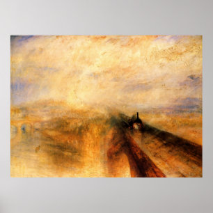 Poster Toile d'impression Pluie, Vapeur et Vitesse
