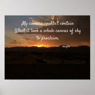 Poster Toile du ciel