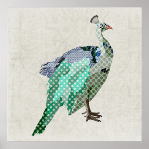Poster Toile Peacock Art