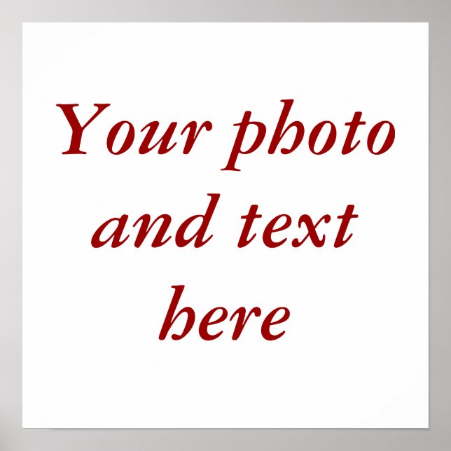 Poster Toile personnalisée de 15 po x 15 po (Devant)