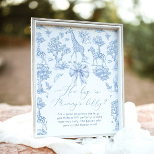 Poster Toile Safari quelle taille est le jeu du ventre de