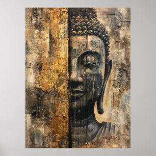 Poster Toile Serene Bouddha Imprimer pour Décor Zen Maiso