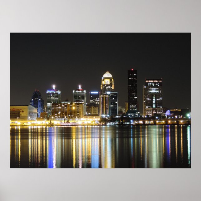 Poster Toile skyline Louisville (Devant)
