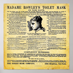 Poster Toilet Mask Print de Madame Rowley's