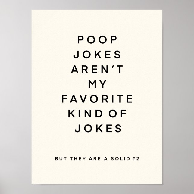 Poster Toilette blague art toile imprimé (Devant)