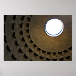 Poster Toit du Panthéon à Rome, Italie