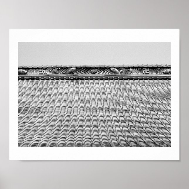 Poster Toit du temple : Kyoto (Devant)