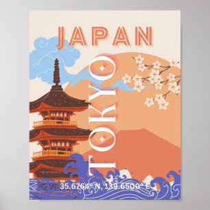 Poster Tokyo Japan Travel Art